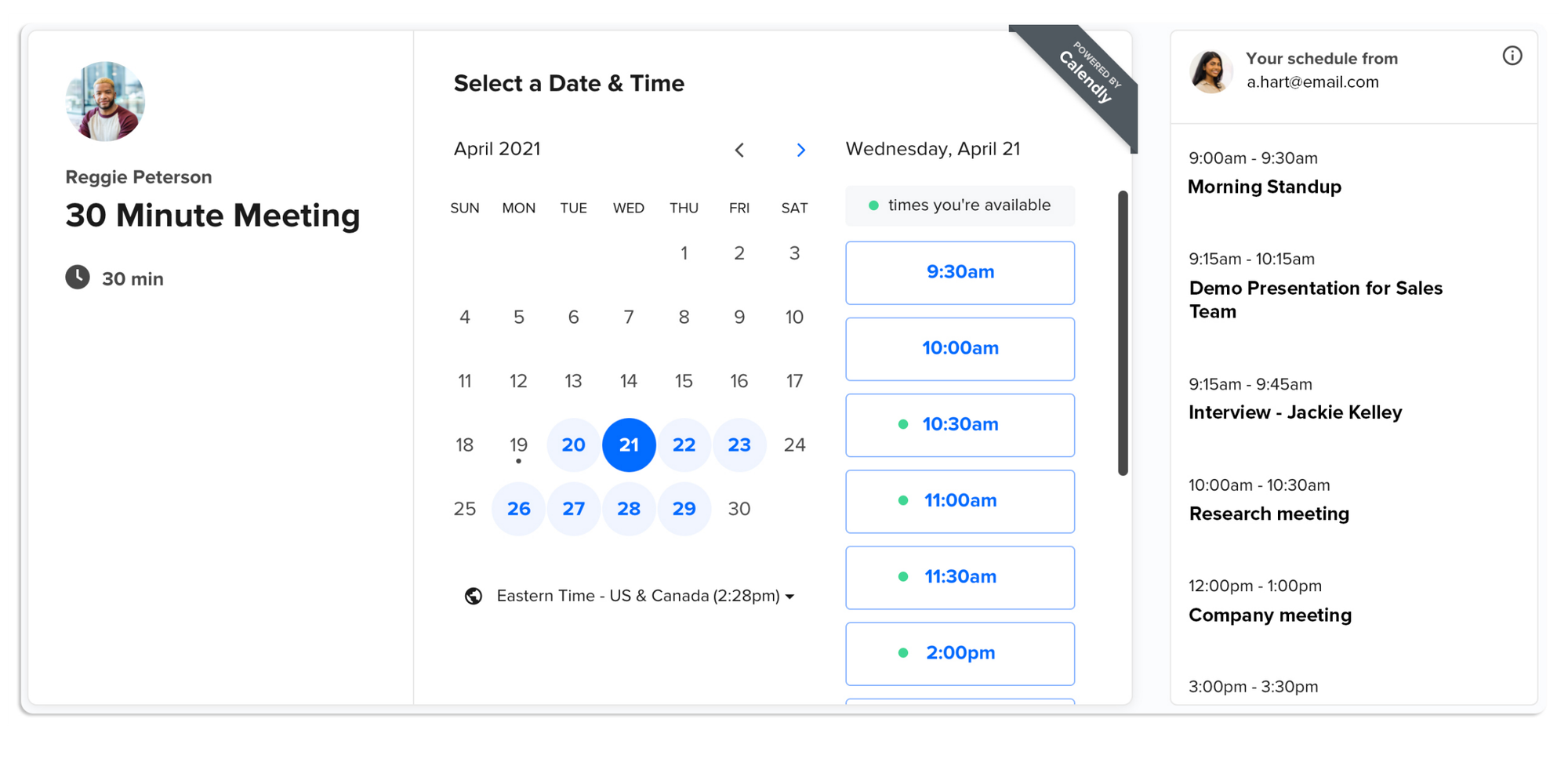 Calendly Appointment scheduling tool