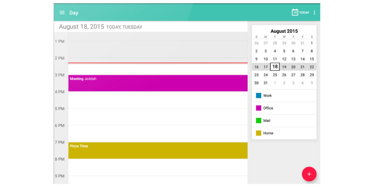Etar alternatives to Google Calendar for iPhone/Android.