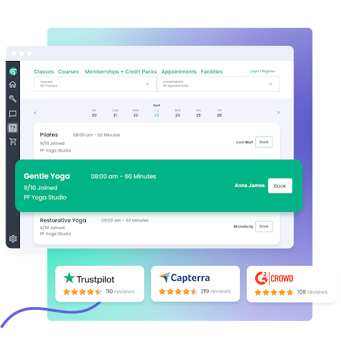 Glofox all-in-one software for yoga