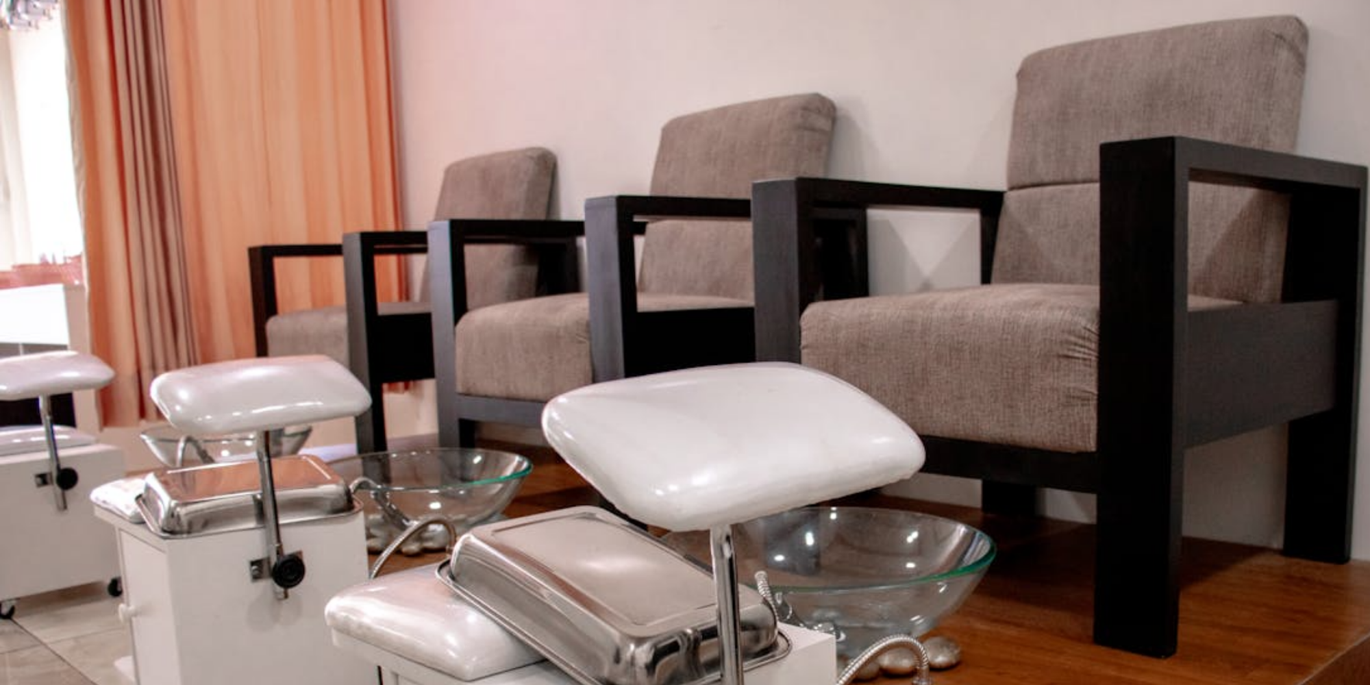Interior of starting a nail salon with pedicure places
