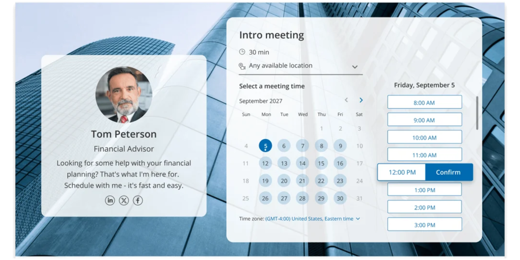 ScheduleOnce Calendar Interface
