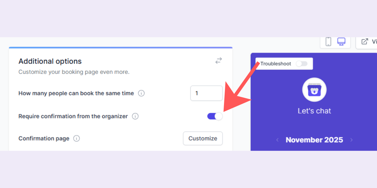 características del software de programación de citas Koalendar
