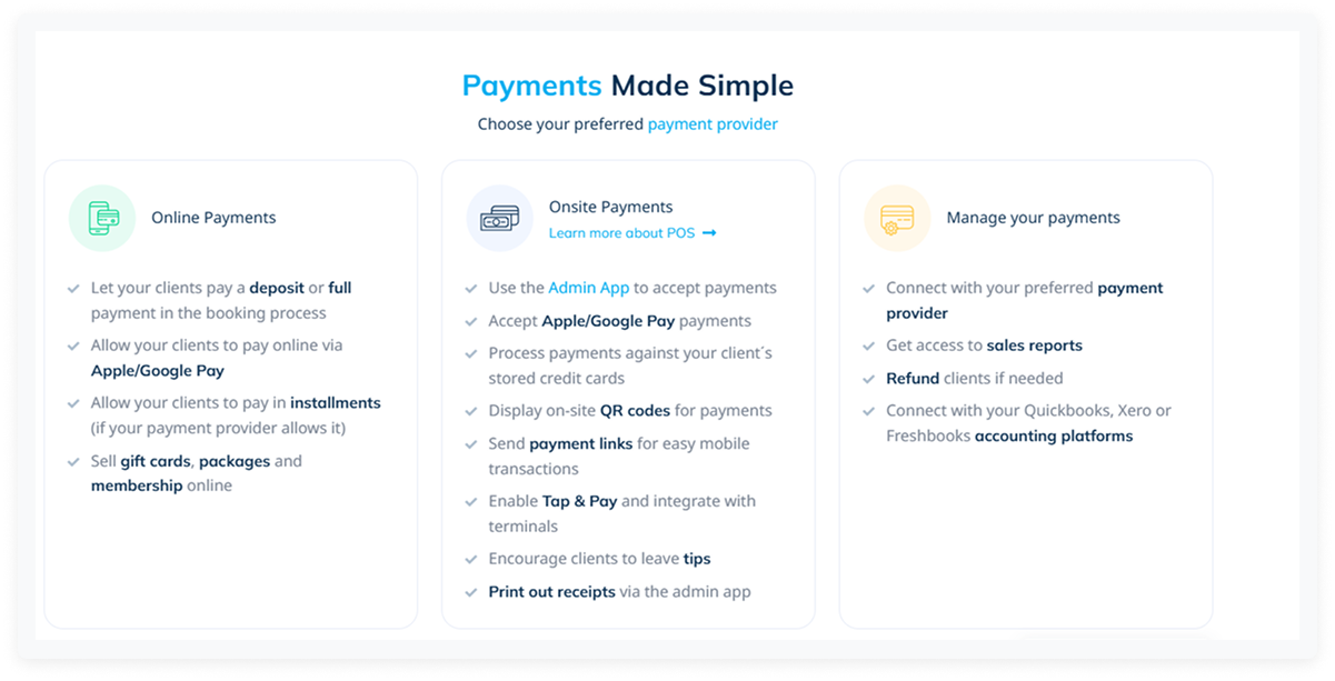 SimplyBook.me payments option Acuity Scheduling alternative