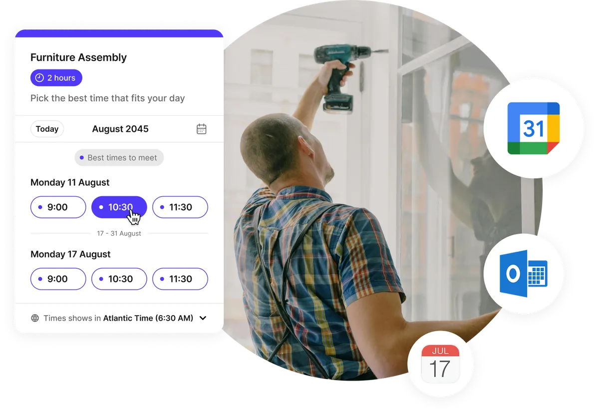 online booking for handyman repair
