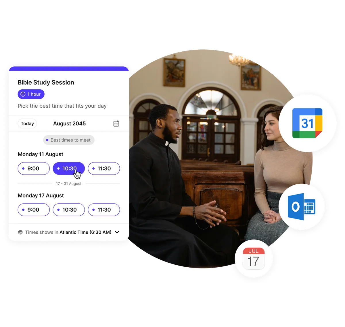 Self-service church scheduling
