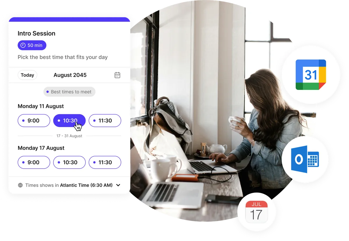 simple scheduling and automatic calendar sync