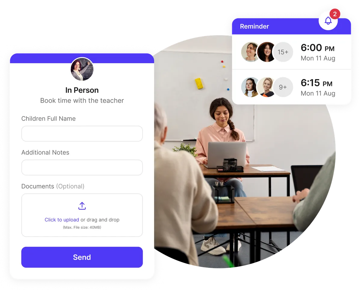 parent teacher meeting organizer software