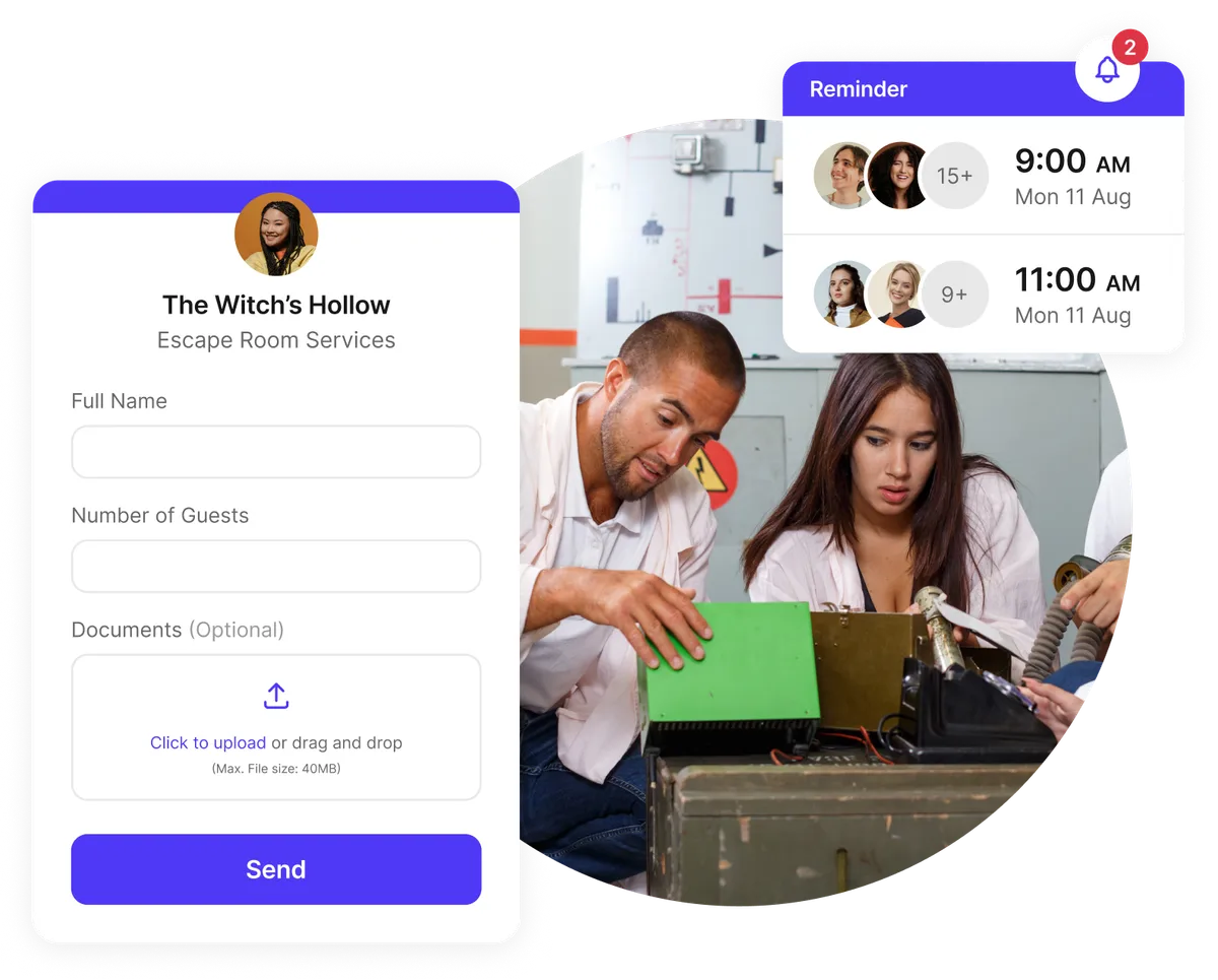 escape room intake forms