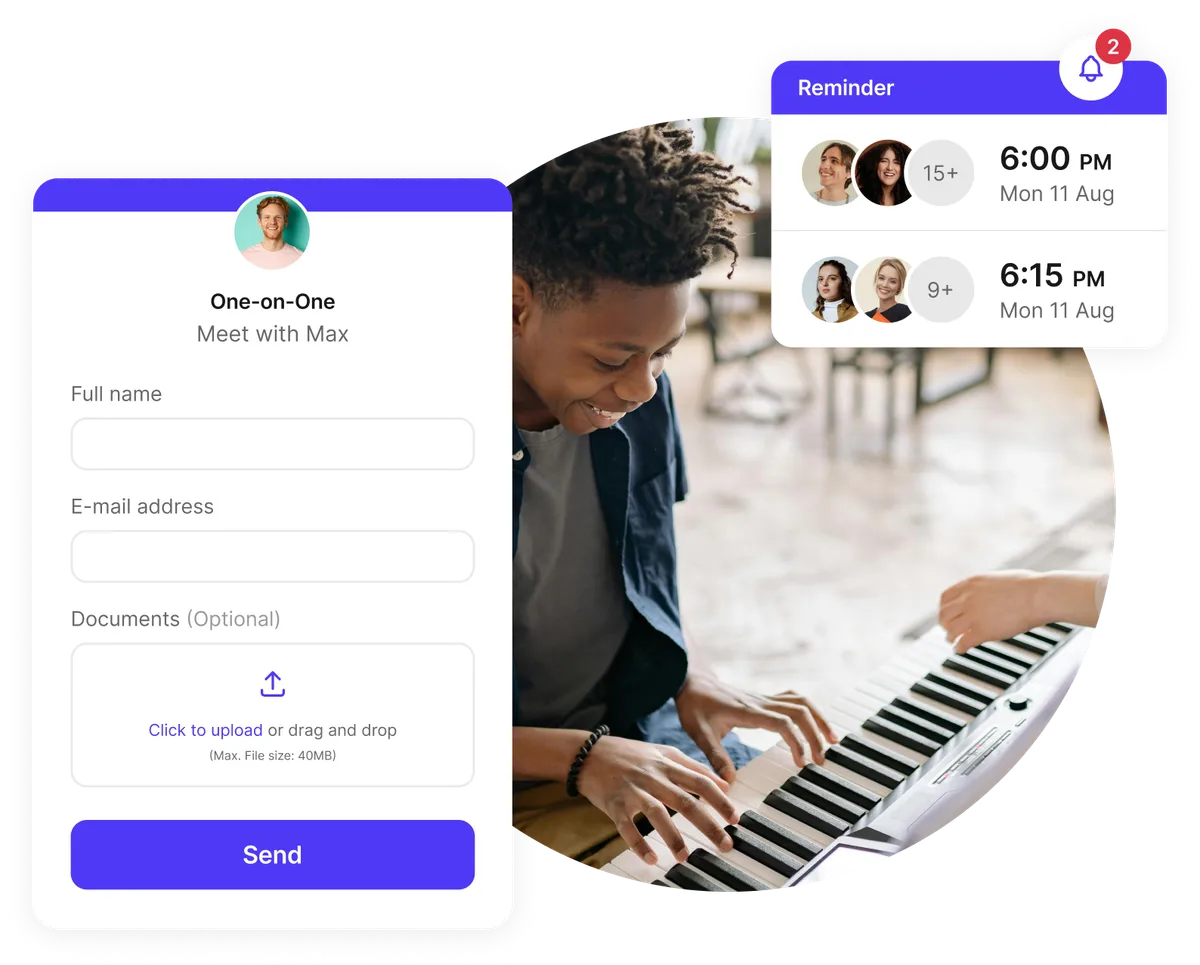Lesson scheduling software for tutors