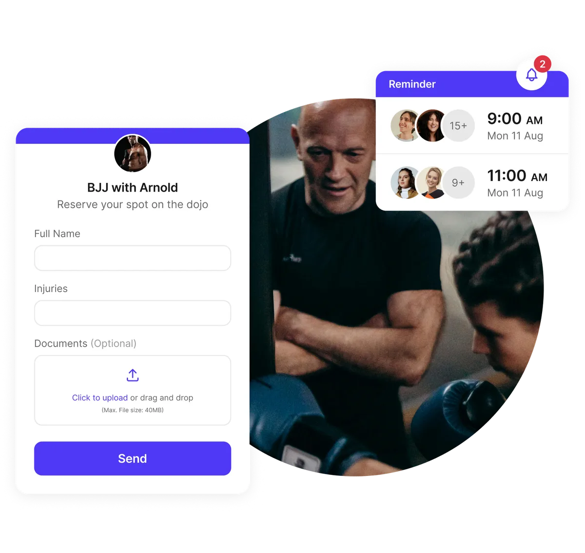 martial arts studio reservation system