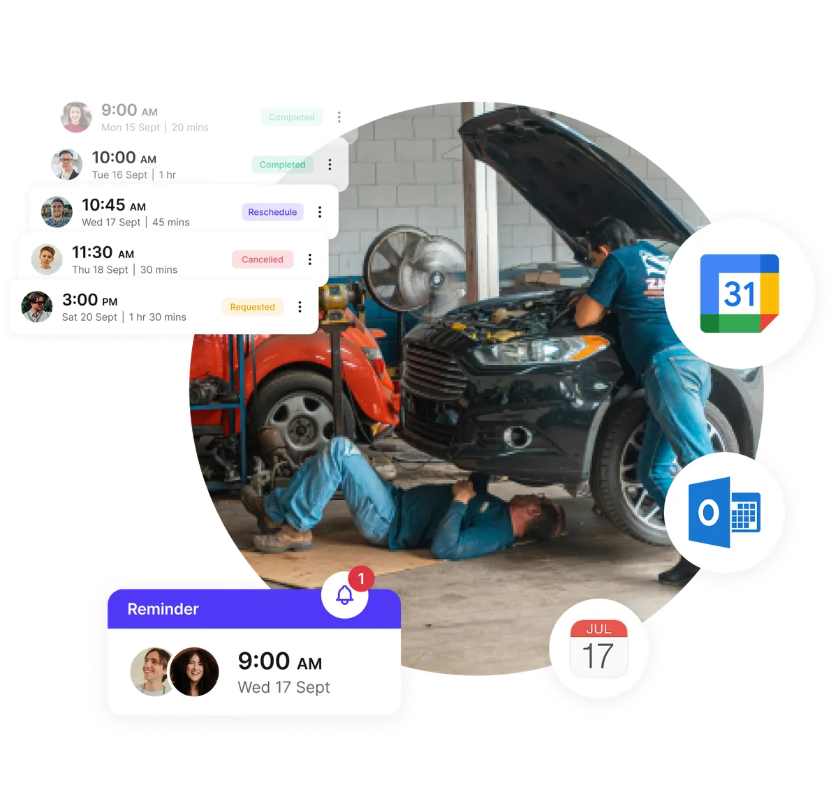 car repair appointment scheduler