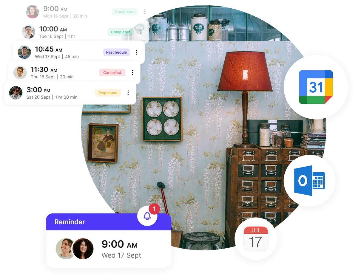 player booking reminders