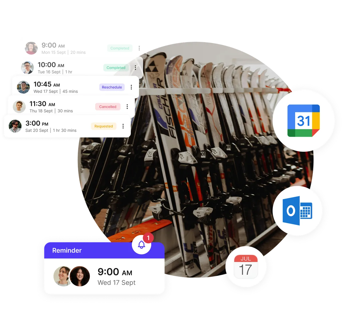 equipment rental reminders