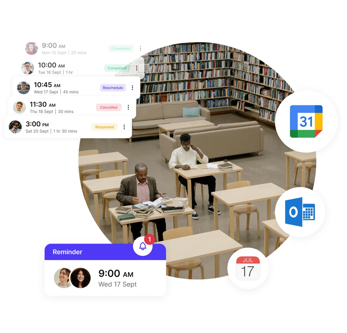 Library event reminders