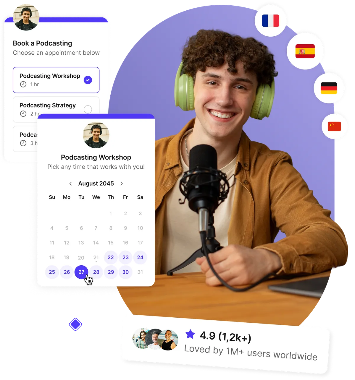 Podcast scheduling software