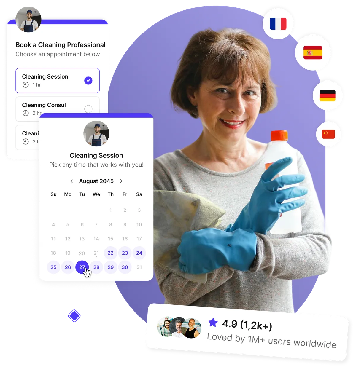 Scheduling software for cleaning business