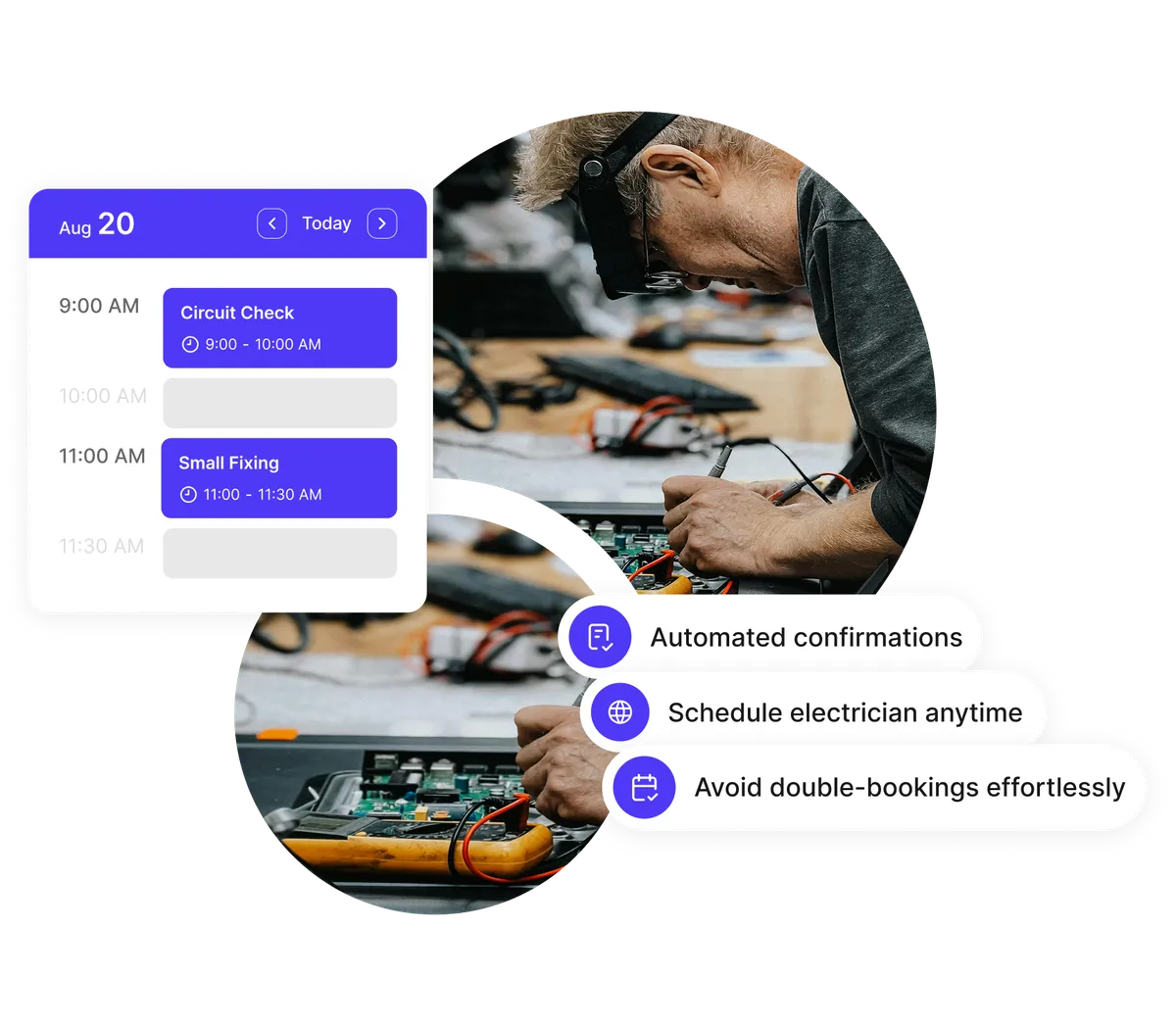 electrician job scheduler