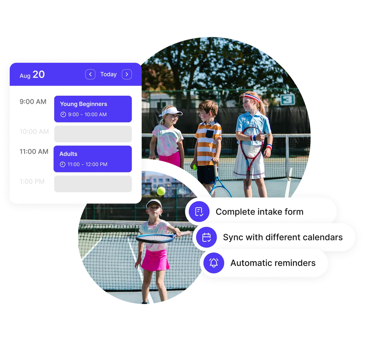 tennis court scheduling system